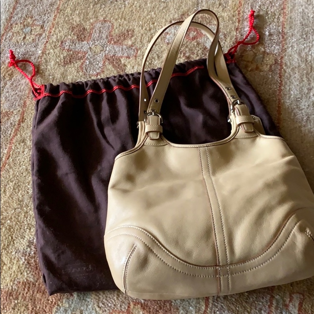 Coach Tan Leather Bag